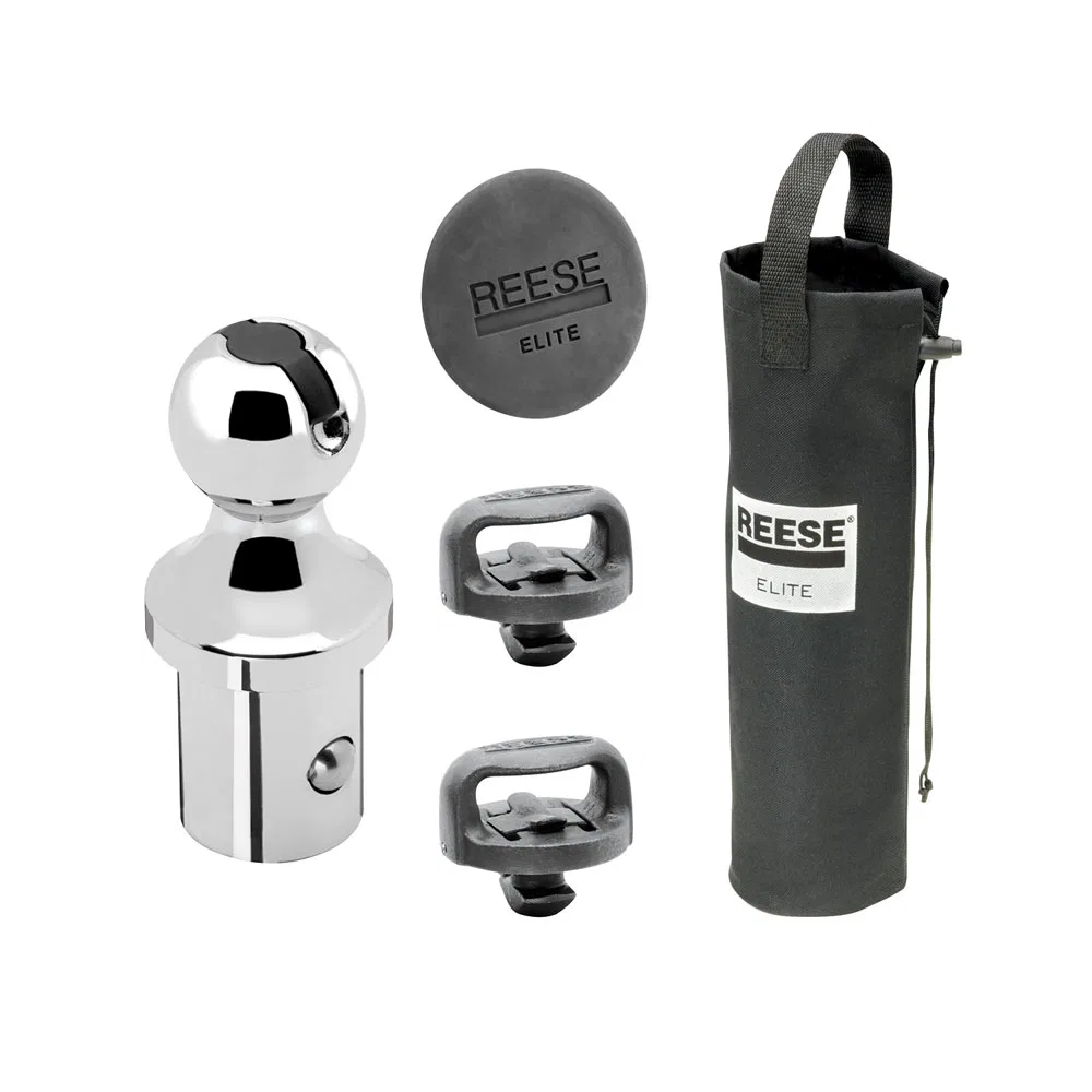 30137 – REESE Gooseneck Trailer Hitch Accessory Kit, With 2-5/6 Inch 30000 Pound Capacity Ball/ Ball Storage Bag/ 2 S...